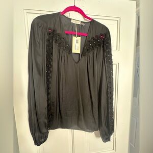 Brand new Ramy Brook black blouse size L